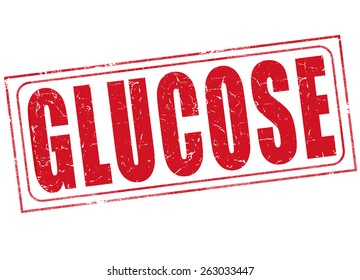 grunge stamp with text glucose on vector illustration