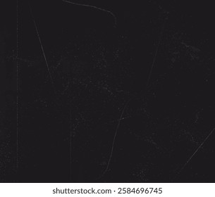 Grunge stamp, vintage effect, frayed edges, worn corners and traces of antiquity. Old black paper or cardboard for backdrop. Vector illustration of board for chalk drawn. Dirty grunge paper frame