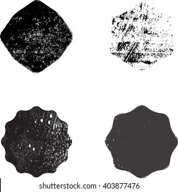 Grunge Stamps Collection, Circles. Banners, Insignias , Logos, Icons, Labels and Badges Set .