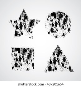 Grunge Stamps Collection, Circles. Banners, Insignias , Logos, Icons, Labels and Badges Set .