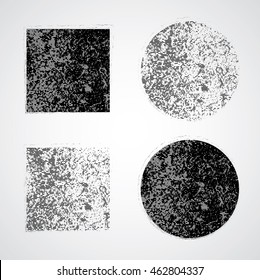 Grunge Stamps Collection. Geometric Shapes. Set of Vintage Banners, Insignias , Logos, Icons, Labels or Badges.