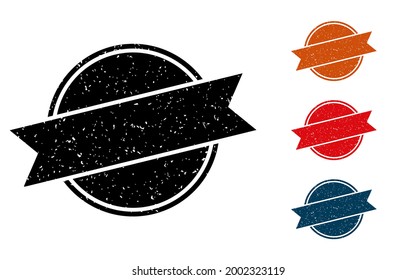 Grunge stamps frames vector set isolated on white background