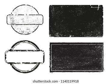 Grunge stamps,banners,labels.Vector distress design elements.