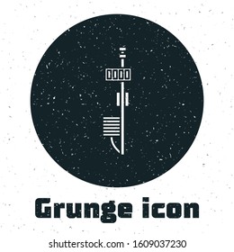 Grunge Standalone sensor icon isolated on white background.  Vector Illustration