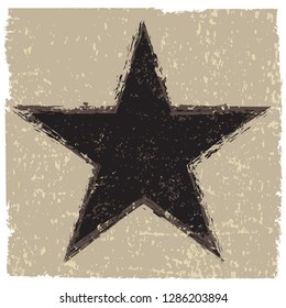 Grunge star background