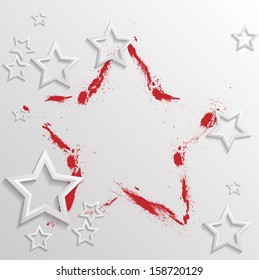 Grunge star background  