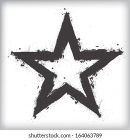 Grunge star background 