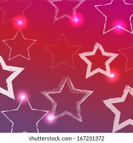 Grunge star background 