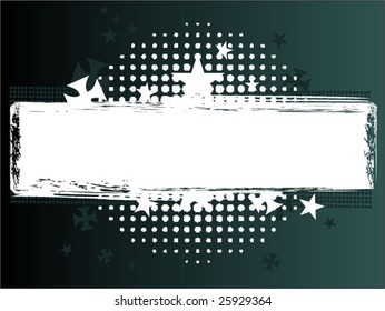 Grunge star background banner