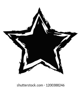 Grunge star background.Vector dirty star.