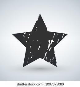 Grunge star background.Vector grunge star.Grunge star symbol.