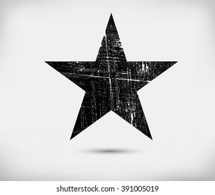 Grunge Star Background.Vector Grunge Star.Grunge Star Symbol.