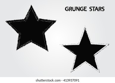 Grunge star background.Vector grunge star.Grunge star symbol.