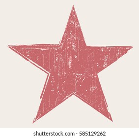 Grunge star background.Vector star symbol.