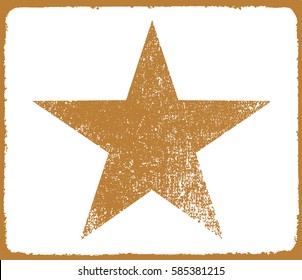Grunge star background.Vector star symbol.