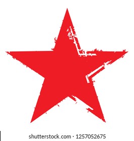 Grunge star design.Distressed star background.
