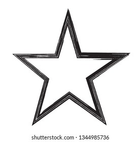 Grunge star icon