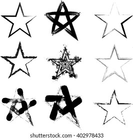Grunge Star Icon.