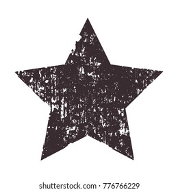 Grunge star icon.Vector distress star.