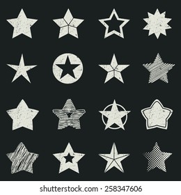 Grunge star pictogram