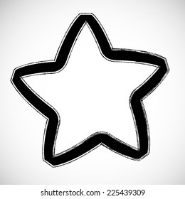 Grunge Star Vector