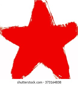 Grunge star. Vector illustration.
