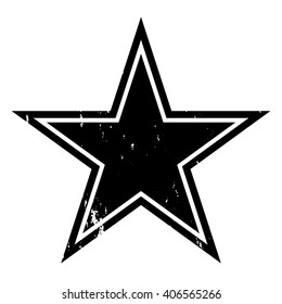 Grunge star, vector illustration