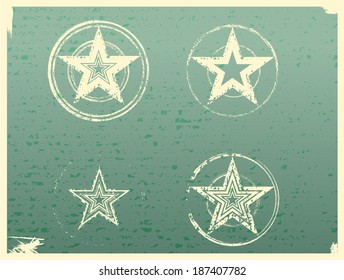 Grunge stars background