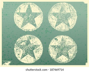 Grunge stars background