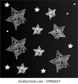 Grunge stars background