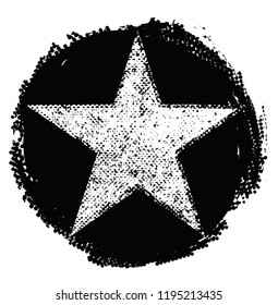 Grunge star.Vector distress star.