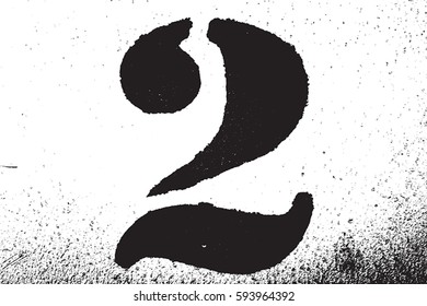 Grunge stencil digit overlay texture. Distress design template. Urban dirty elements. EPS10 vector.
