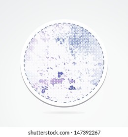 Grunge sticker. Grunge banner. Retro label. Website decorative element.  Watercolor vintage background. 