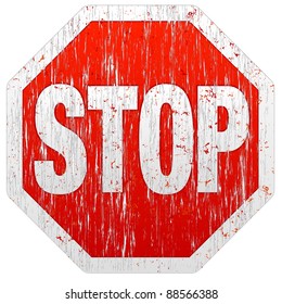 GRUNGE STOP SIGN