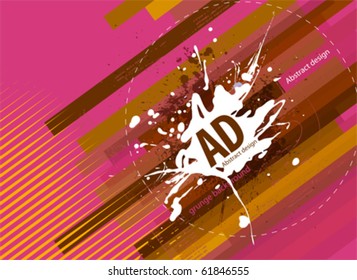 Grunge striped background
