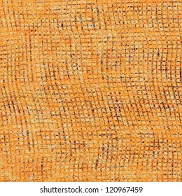 Grunge striped sto?kinette background in orange and brown colors