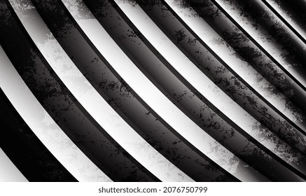 Grunge striped black and white background. Grunge striped metal background. Dirty Cracked Wall Texture. Broken. Vintage Hand Painted Dirty Seamless Pattern. Grunge Distressed metal surface. Vector