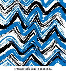  grunge striped blue waves background, vector texture