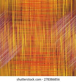 Grunge striped and checkered seamless pattern in yellow,orange,violet colors