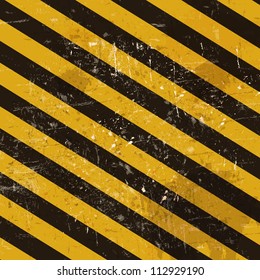 Grunge striped cunstruction background vector illustration