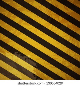 Grunge striped cunstruction background vector illustration