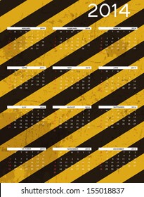 Grunge striped cunstruction background vector illustration