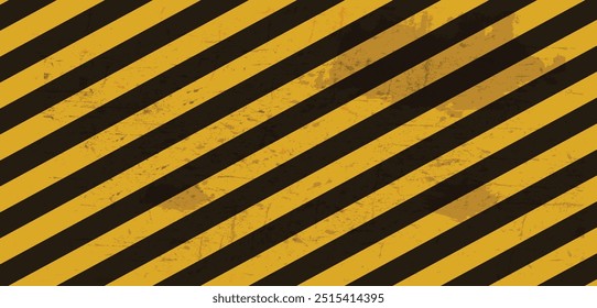 Grunge striped cunstruction background vector illustration