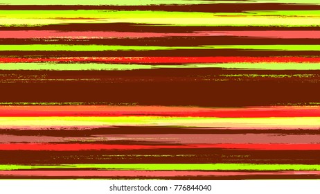Grunge Striped Vector Seamless Texture. Hand Drawn Fashion Seamless Pattern. Holiday Watercolor Texture. Cover, Fabric Print Design Pattern.