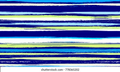 Grunge Striped Vector Seamless Texture. Grungy Seamless Lines Pattern Design. Holiday, Summer Watercolor Texture. Packaging, Fabric Print Design Pattern.