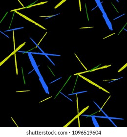 Grunge Stripes. Abstract Scratched Texture with Brush Strokes. Scribbled Grunge Pattern for Tablecloth, Shirt, Dress. Retro Vector Background