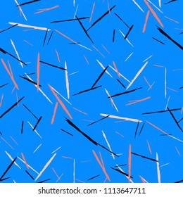 Grunge Stripes. Abstract Scratched Texture with Brush Strokes. Scribbled Grunge Rapport for Cloth, Cotton, Curtains. Trendy Vector Background
