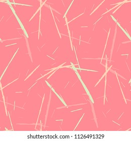 Grunge Stripes. Abstract Scratched Texture with Brush Strokes. Scribbled Grunge Pattern for Tablecloth, Wallpaper, Linen. Retro Vector Background