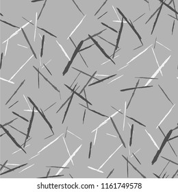 Grunge Stripes. Abstract Scratched Texture with Brush Strokes. Scribbled Grunge Motif for Chintz, Calico, Linen. Retro Vector Background with Stripes