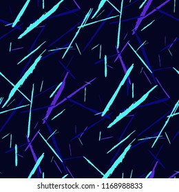 Grunge Stripes. Abstract Scratched Texture with Brush Strokes. Scribbled Grunge Pattern for Cloth, Shirt, Dress. Rustic Vector Background with Stripes